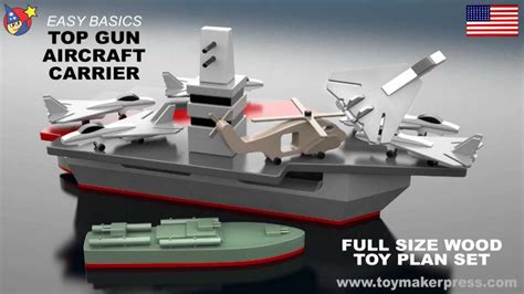 Wood Toy Plans Top Gun Aircraft Carrier Youtube