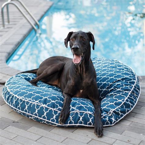 Snoozer Pool And Patio Round Dog Bed Indoor Outdoor Bed