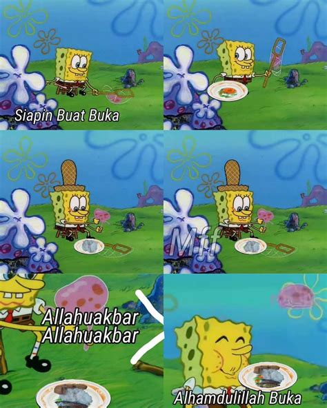 15 Meme Lucu Kehidupan Spongebob Di Bulan Ramadan Bikin Ngakak Humor