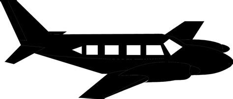 Airplane | Free Stock Photo | Illustration of an airplane silhouette | # 9662