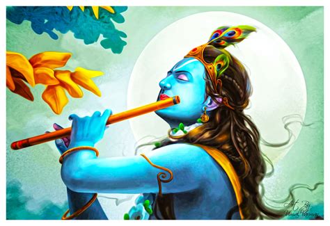 Vimal Varman Lord Krishna God Vishnu Avatar Retouching Work