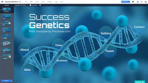 Success Dna Genetics Presentation Template Prezibase