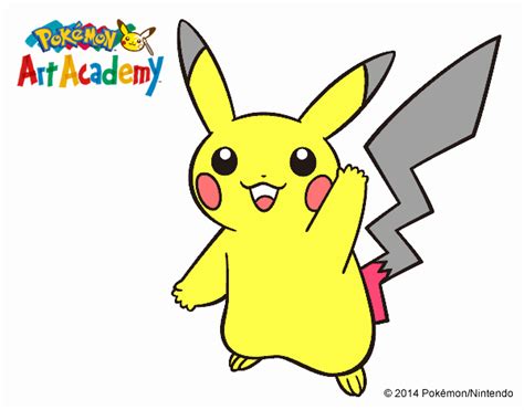 Dibujo De Pikachu Saludando Pintado Por En Dibujos Net El D A