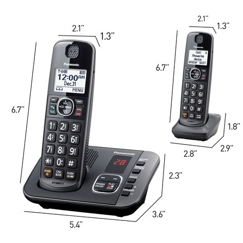 Panasonic Dect 60 Expandable Cordless Phone System Answering Machine