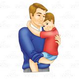 Download Abeka | Clip Art | Dad and Son—hugging