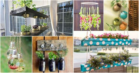 Look for hardy stonecrop sedum plants that will look good outside most of the year. 16 Incredible Ways to Decorate Your Outdoor Space with Hanging Decorations | CreativeDesign.tips