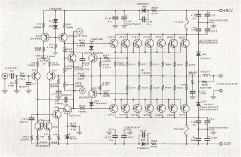 600w Audio Amplifier Circuit With 85v 8ohms The Circuit