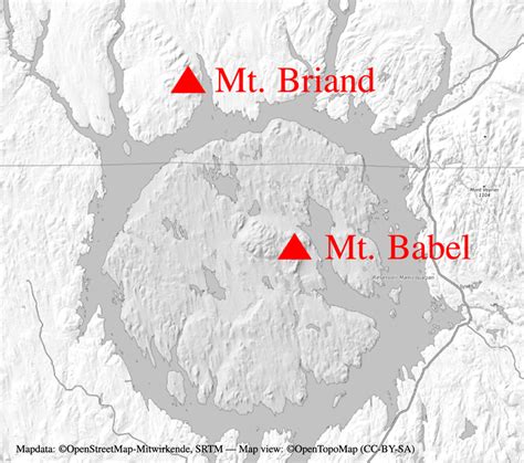 Relief Overview Of The Manicouagan Impact Structure With Mt Babel And