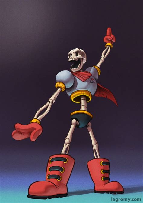 A Magical Skeleton With Party Costume Will Be Called The Great Papyrus