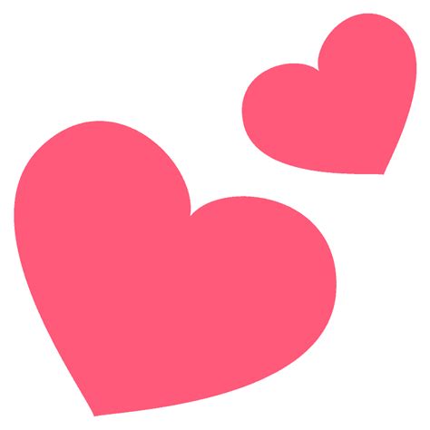 Two Hearts Emoji Clipart Free Download Transparent Png Creazilla