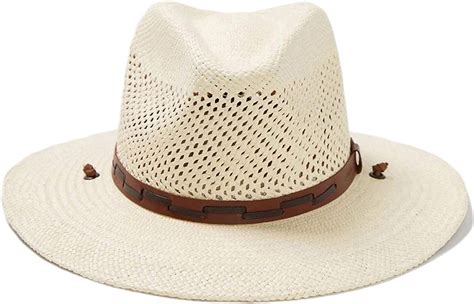 Stetson Mens Stetson Airway Vented Panama Straw Hat