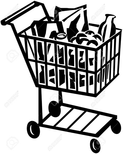 Collection 95 Images Grocery Store Building Clipart Black And White