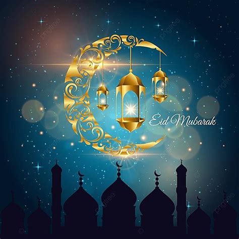 Islamic Ramadan Kareem And Eid Mubarak Card Illustration Islam Muslim