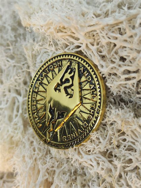 Akatosh Coin Dragonborn Symbol Skyrim Memorabilia Talos Coin Elder