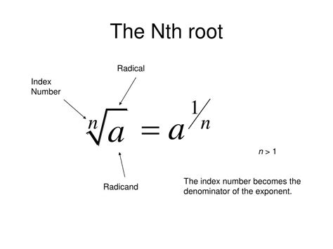 Ppt 7172 Nth Roots And Rational Exponents Powerpoint Presentation