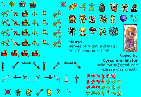 Pc Computer Heroes Of Might And Magic Mouse Cursors The