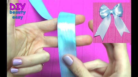How To Make A Bow With Ribbon Easy