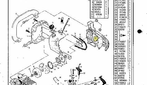 McCulloch Mac 110 120 Chainsaw Service Parts List