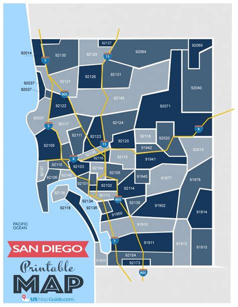 Zip Code Map San Diego Map Of Zip Codes Images