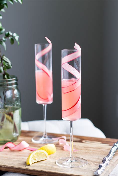 The Rhubarb 75 A Seasonal Variation On The Classic Champagne Cocktail Recipe Brunch Drinks