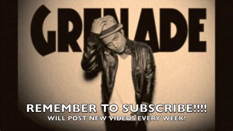 Bruno Mars Grenade Remix Instrumental Cover Youtube