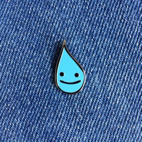 Happy Water Drop Hard Enamel Pin Soft Enamel Pins Enamel Lapel Pin Hard Enamel Pin Enamel Pin