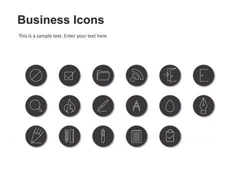Business Icons Powerpoint Template Slideuplift