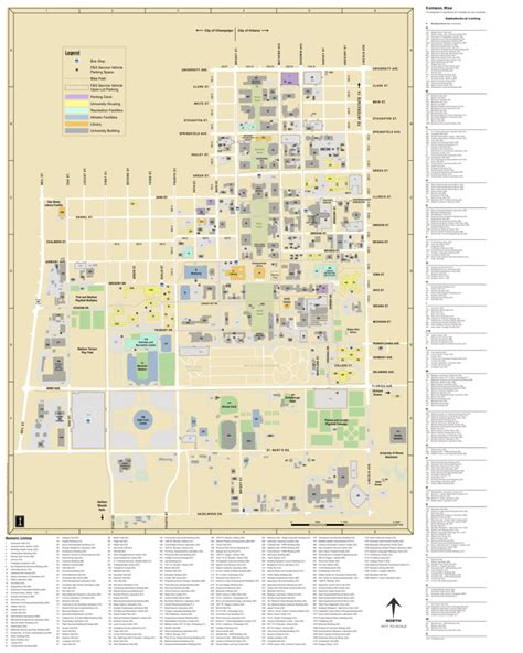 Main Campus Map University Of Illinois Facilities And Services