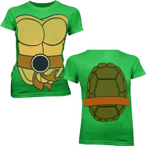 Tmnt Teenage Mutant Ninja Turtles Green Costume Juniors T Shirt