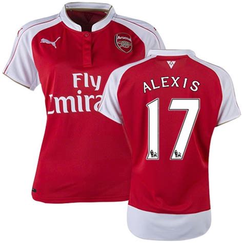 Womens 17 Alexis Sanchez Arsenal Fc Jersey 1516 Premier League Club
