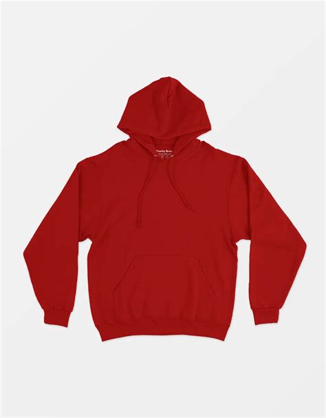 buy plain red hoodie for women and men online in india