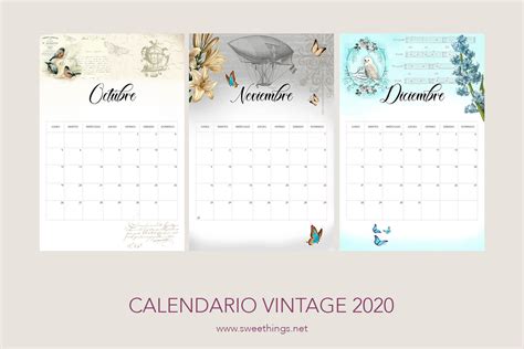 Calendarios 2020 Gratis Para Descargar • My Sweet Things