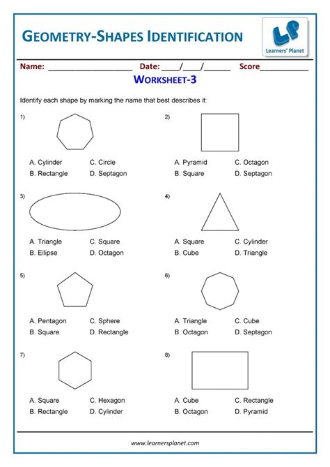 3rd Grade Geometry Questions Answers