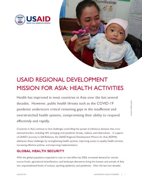 Usaid Regional Development Mission For Asia Health Activities Fact