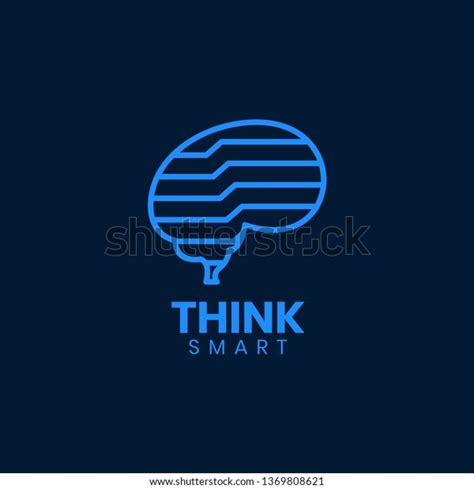 Think Smart Logo Design Inspiration Vector Stock Vector Royalty Free