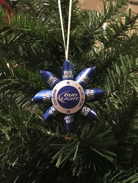 Bud Light Beer Cap Christmas Ornaments Etsy Bud Light Beer Bud
