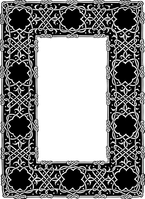 Ornate Geometric Frame Openclipart