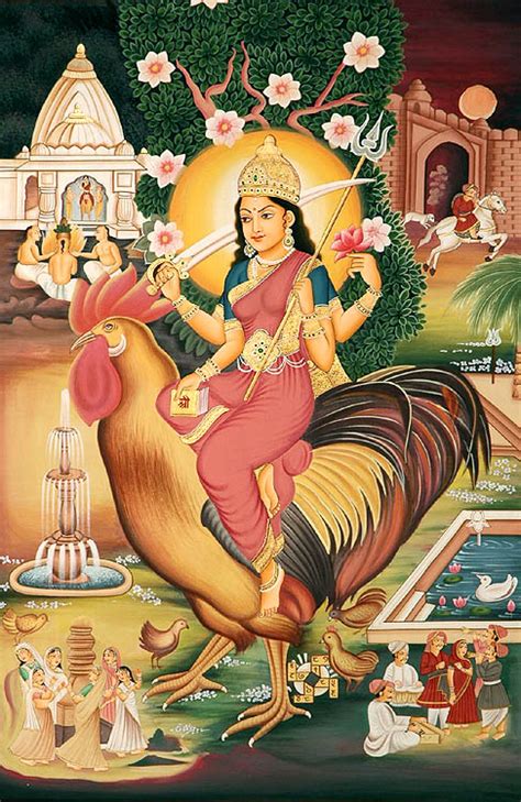 Bahucharji Devi Who Rides A Cock Goddess Worshipped By Eunuchs