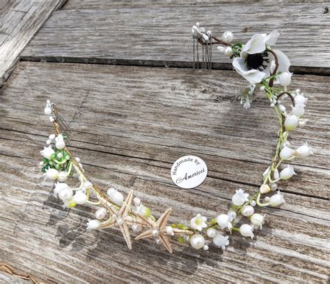 Lily Of The Valley Bridal Flower Crown Wedding Crown Photo Etsy