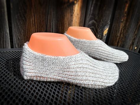 Super Simple Easy To Knit Slippers Free Knitting Pattern Now With A