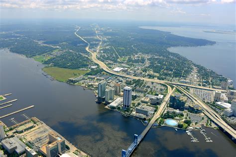 Another View Of Down Town Jacksonville Fl Aerial Photography