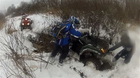 Atv Riding In Winter With Gopro Youtube