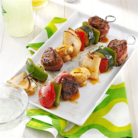 Grilled Beef Kabobs Recipe How To Make It Taste Of Home