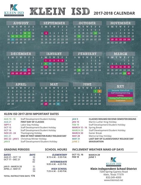 Klein Isd 2023 24 Calendar Printable Calendar 2023