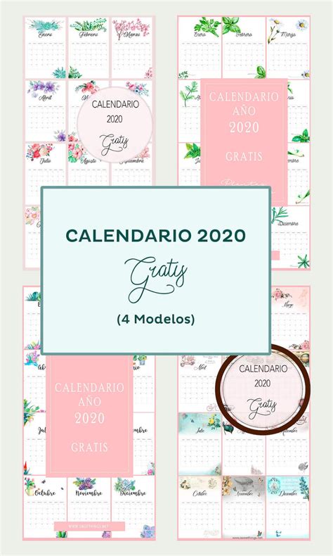 Calendarios 2020 Para Imprimir ¡gratis
