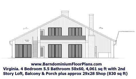 4 Bedroom Barndominium House Floor Plans Barndominium Floor Plans