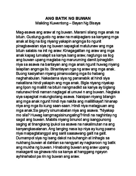 Maikling Kwentong Bayan Ng Luzon Maikling Kwentong Images And Photos Images