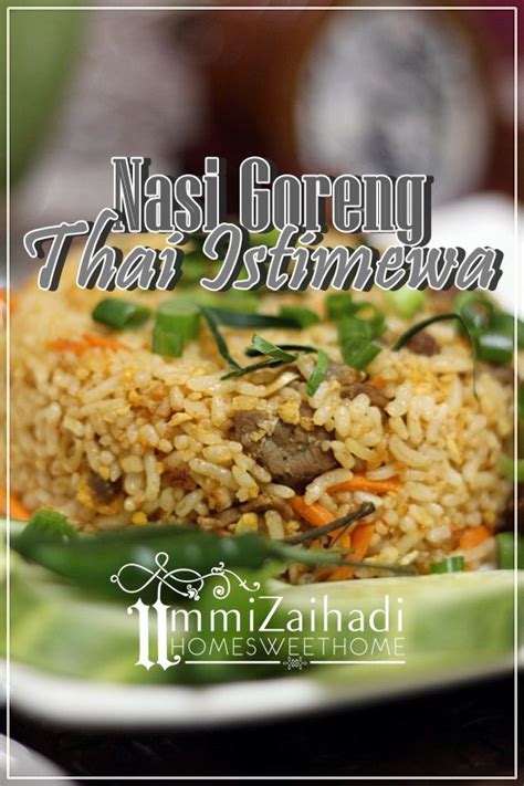 Haluskan bawang merah, bawang putih, kemiri, terasi, biji pala dan cabe. Home Sweet Home: Nasi Goreng Thai Istimewa