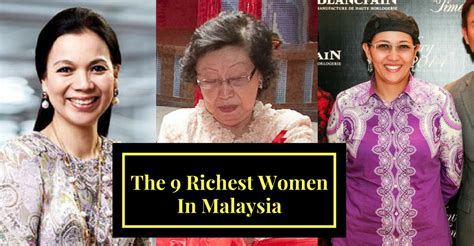 The list is lead by the robert kuok who is also known as the sugar king and followed by ananda krishnan who is still the wealthiest tamil ahead of shiv nadar, who is the 10th richest man in india. Countdown Of 9 Richest Women In Malaysia 2017 And Their ...