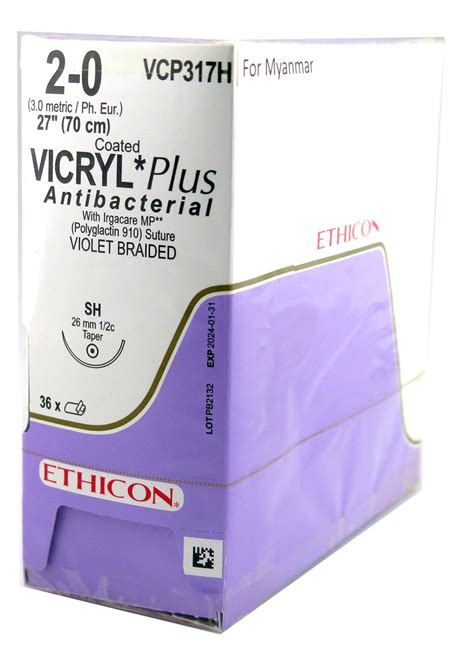Ethicon Vicryl Plus 20 Antibacterial Suture Shop Sea Lion